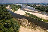 Susza na Wiśle w okolicach Dęblina. Biuro Prognoz Hydrologicznych wydało ostrzeżenie