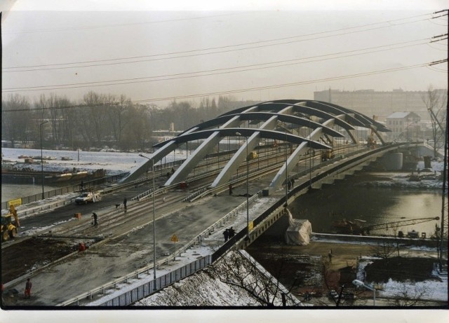 Most Kotlarski w trakcie budowy