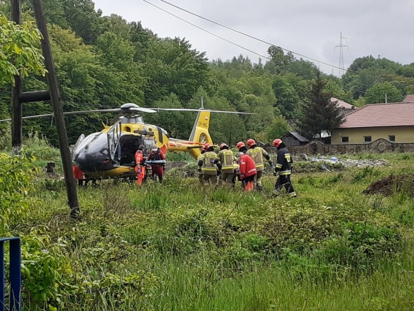 Trzemeśnia. Zderzenie na drodze powiatowej. Jedna osoba poszkodowana