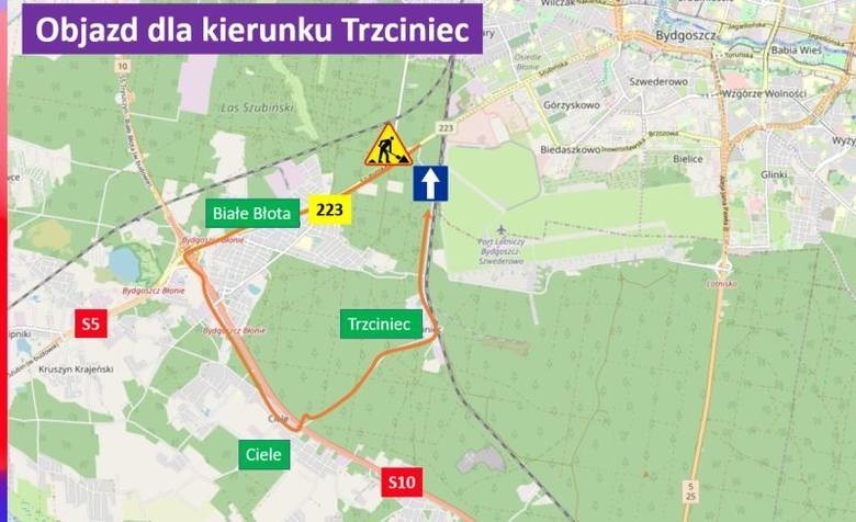 Trasa Bydgoszcz - Białe Błota. Utrudnienia po zmianach w organizacji ruchu