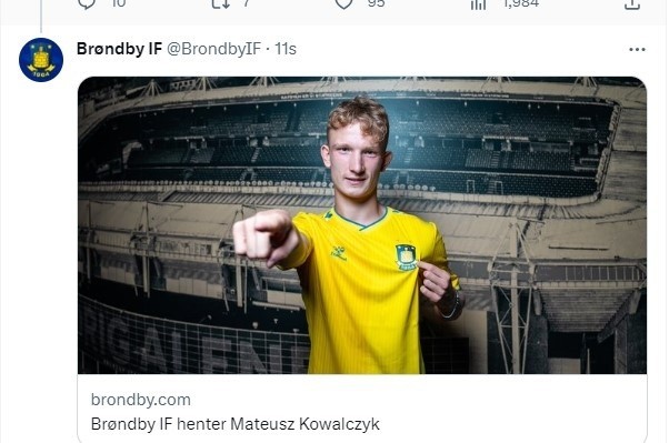 ŁKS. Mateusz Kowalczyk został oficjalnie piłkarzem Brondby IF Kopenhaga WIDEO