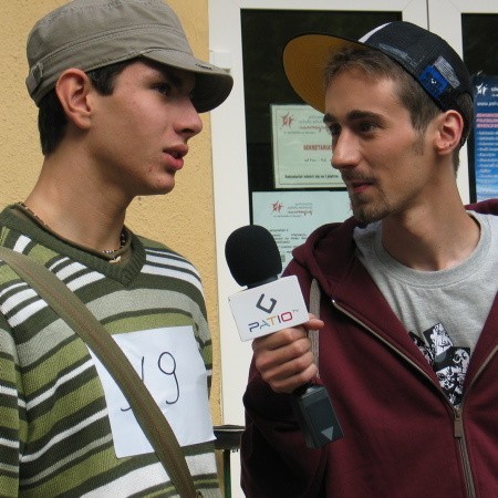 W castingu wystartował m.in. Mateusz Rzewuski z Radia Elka. Po występie Maciej Piotrowski z Patio przeprowadzał z nim wywiad.