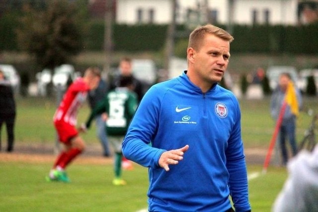 Łukasz Wiśnik, trener Oskara Przysucha, mógł być zadowolony z gry swojej drużyny w ostatnim meczu