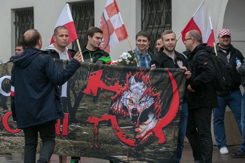 Marsz pamięci o rotmistrzu Witoldzie Pileckim w Krakowie.