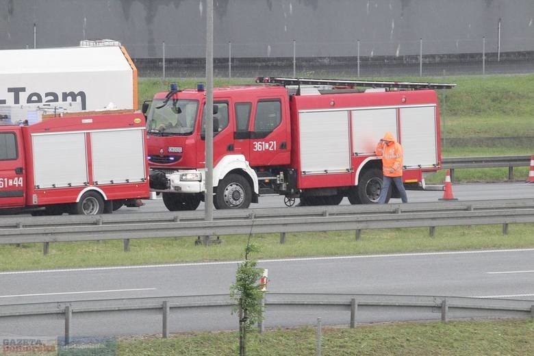 Do wypadku doszło na A1 w Pikutkowie - węzeł Włocławek...