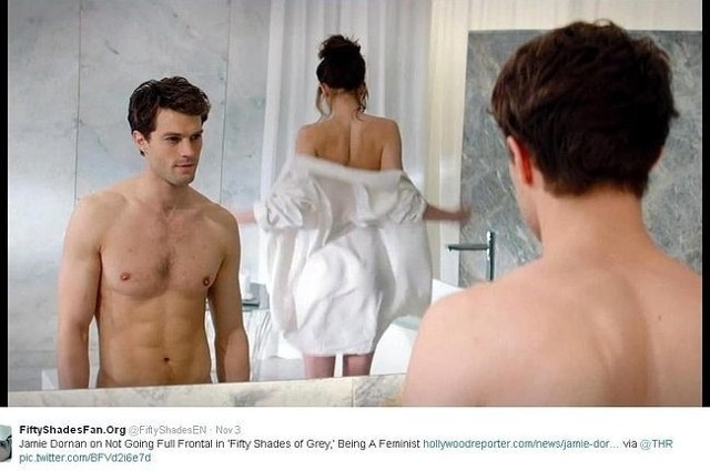 Jamie Dornan i Dakota Johnson w "50 twarzach Greya" (fot. screen z Twitter.com)