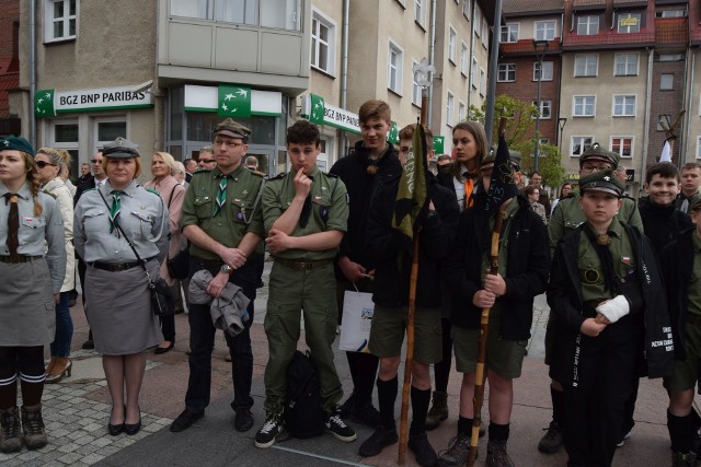 W uroczystościach wzięli udział harcerze