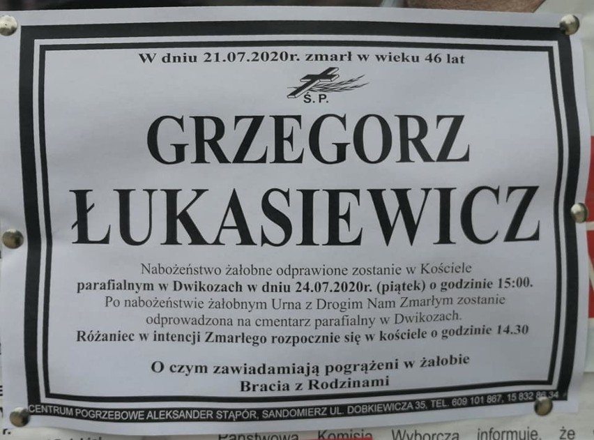 Kolejna smutna wiadomość. Zmarł były działacz Sparty Dwikozy Grzegorz Łukasiewicz. Miał 46 lat 