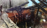 Kolejny w tym roku pożar stolarni w Łabowej gasiło osiem zastepów strażackich