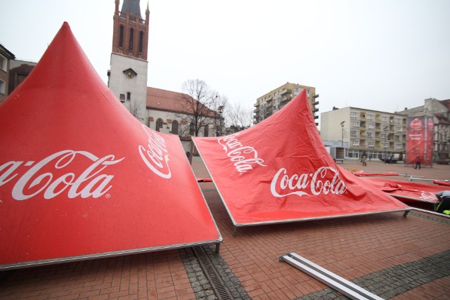 Świąteczne ciężarówki Coca-Coli w Bytomiu