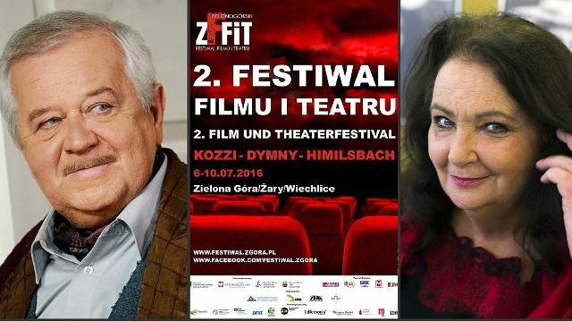 Goście II Zielonogórskiego Festiwalu Filmu i Teatru: Anna Dymna i Marian Dziędziel.