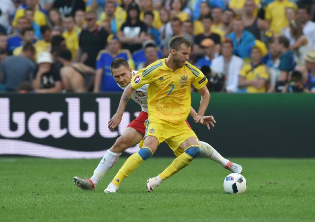 Na Euro 2016 piłkarze Ukrainy grali - i przegrali - z reprezentacją Polski