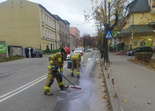 Do kolizji doszło dziś (18.11.2021) przy ul. Polnej w Chełmnie