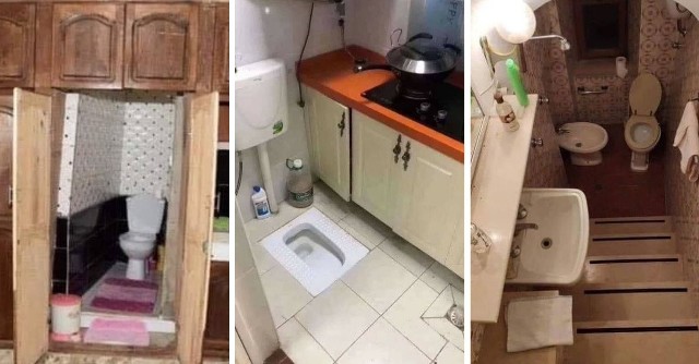 Lodówka w łazience? Toaleta w kuchni? Nie uwierzysz, ale ktoś urządził mieszkanie z taką niecodzienną konfiguracją. To jeszcze nie wszystko! Zobaczcie najdziwniejsze mieszkania do wynajęcia! >>>>>