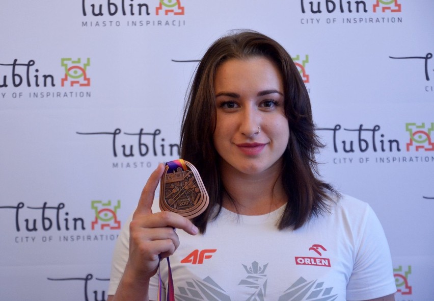 Malwina Kopron, brązowa medalistka mistrzostw świata odwiedziła Lublin (ZDJĘCIA, WIDEO)