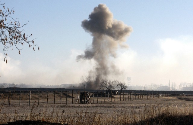 Eksplozja w składzie amunicji w Donbasie