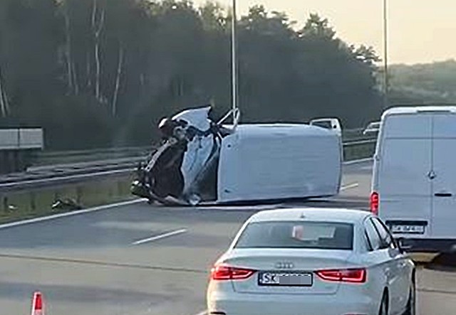 Wypadek na autostradzie A1