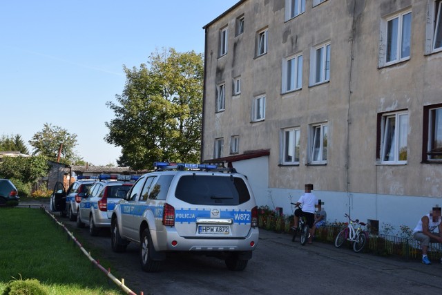 Policja na miejscu zdarzenia