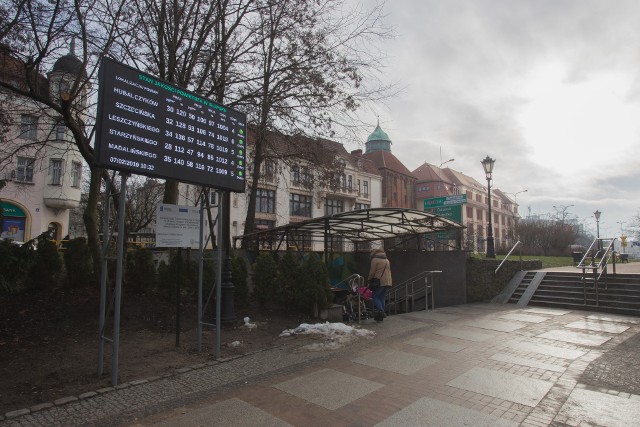 W samym mieście na zakupionym przez władze miasta ekranie wyświetlano inne wartości procentowe zanieczyszczenia niż pokazywała aplikacja.