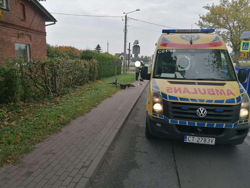 Tragedia w powiecie toruńskim. Rowerzysta śmiertelnie...