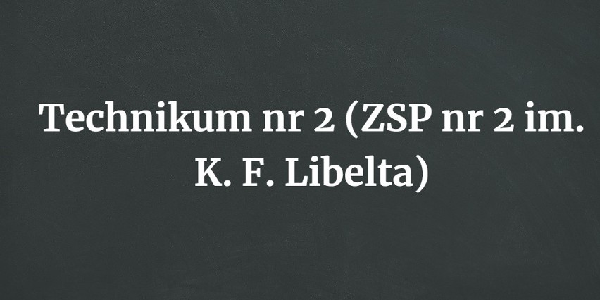 15. Technikum nr 2 (ZSP nr 2 im. K. F. Libelta) w...