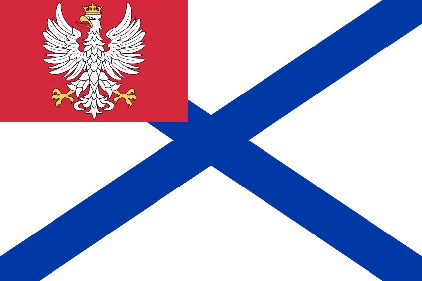 Bandera rufowa wiślanej wojennej flotylli rzecznej Królestwa Polskiego