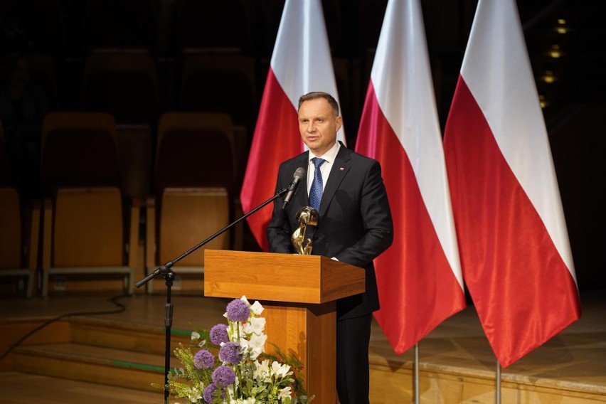 Prezydent Andrzej Duda odwiedził Gdańsk. Był obecny podczas...