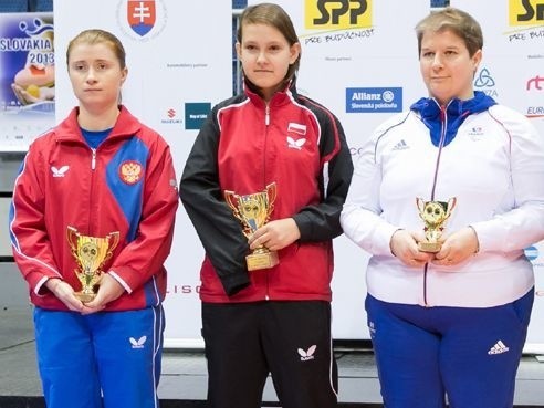 Karolina Pęk (w środku) okazała się najlepszą zawodniczką Międzynarodowych Mistrzostw Słowacji. 