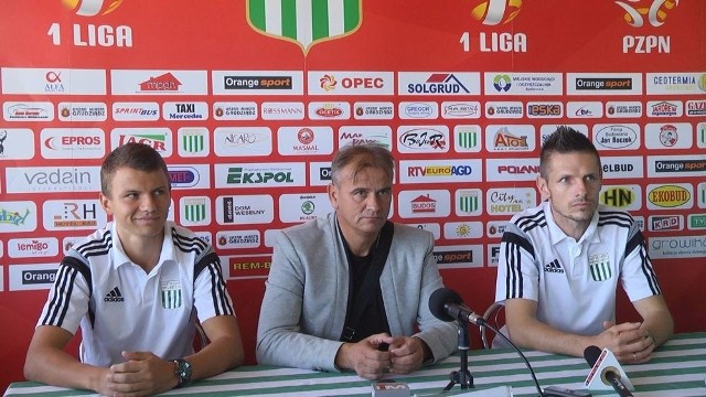 Bartosz Jaroch, Dariusz Kubicki i Maciej Rogalski odpowiadali na pytania mediów przed sobotnim meczem z Bytovią.