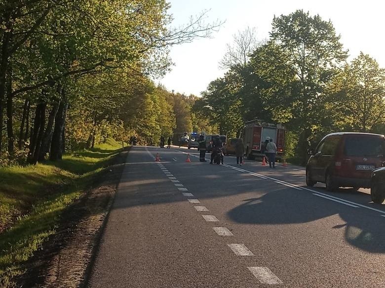 Leśnice: Wypadek motocyklisty na DK 6. 20.05.2020 r....