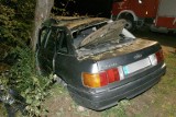 Pogibła: Audi wbiło się w drzewo