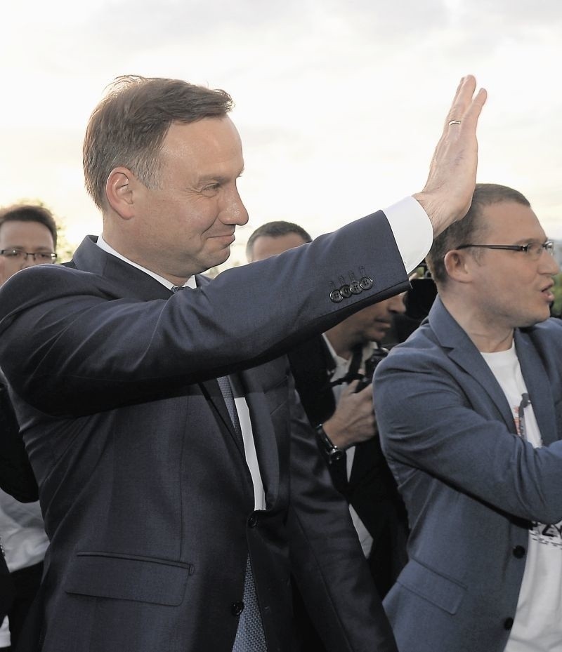 Andrzej Duda szedł w dobrym nastroju na wczorajszą debatę w...