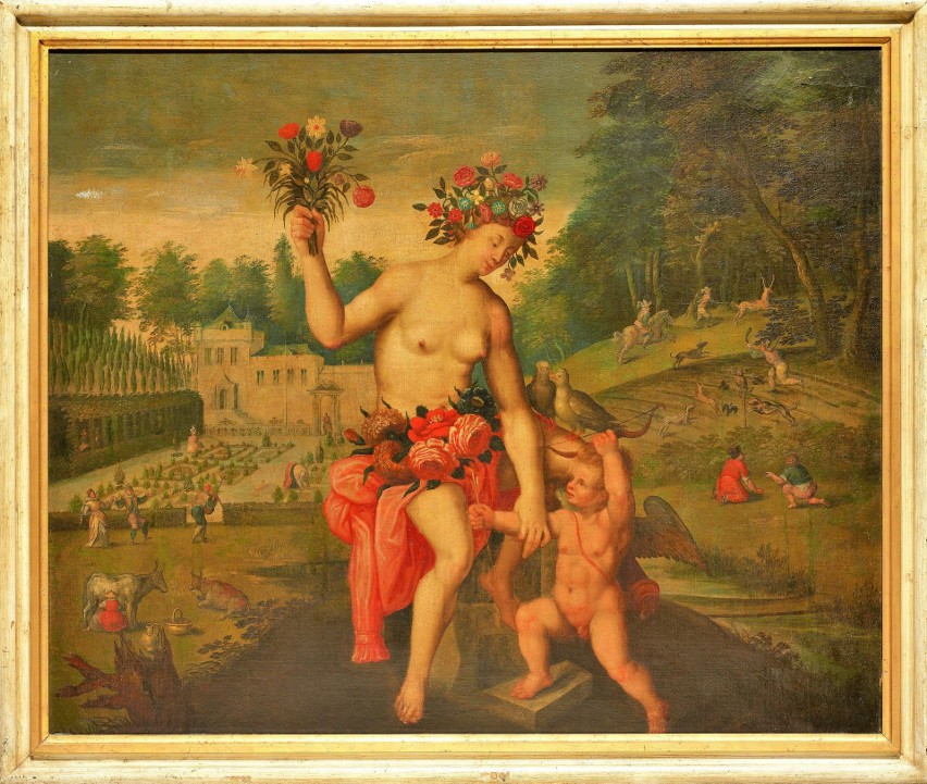 „Flora i Amor, alegoria wiosny” - obraz namalowany według...