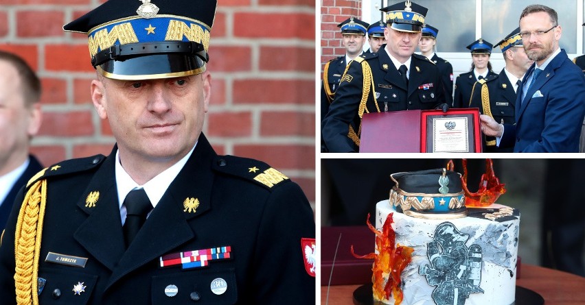 Powitanie szefa zachodniopomorskich strażaków, który został...