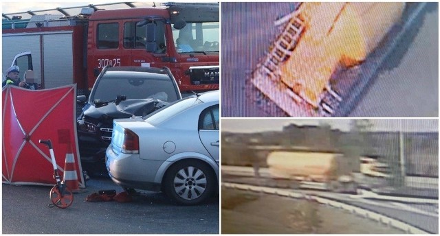 Policja poszukuje kierowcy tej cysterny. Odjechał z miejsca wypadku na Autostradowej Obwodnicy Wrocławia 7.10.2022