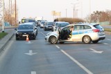 Wypadek na wjeździe do Wrocławia. Duże korki 