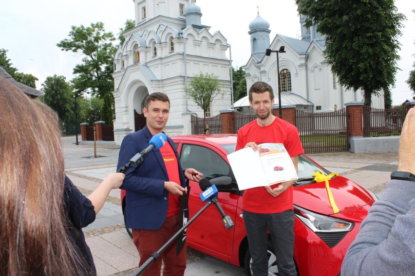 Kluczyki do Toyoty Aygo trafiły do rąk pana Ireneusza....