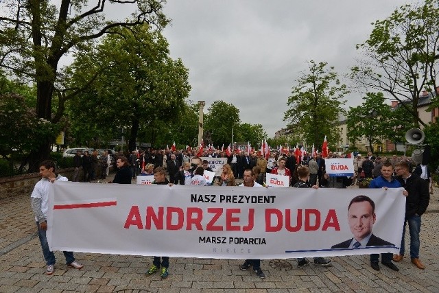 Marsz poparcia dla Andrzeja Dudy w Kielcach 