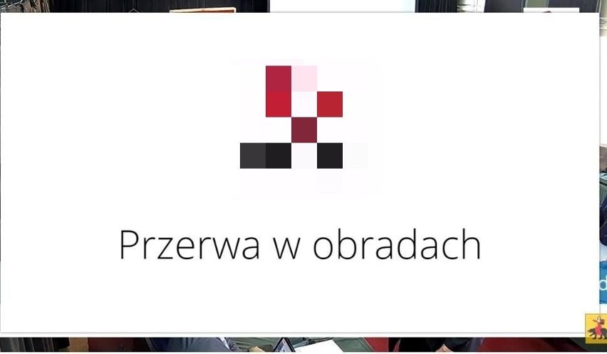 Taki komunikat "przywitał" internautów chcących oglądać...