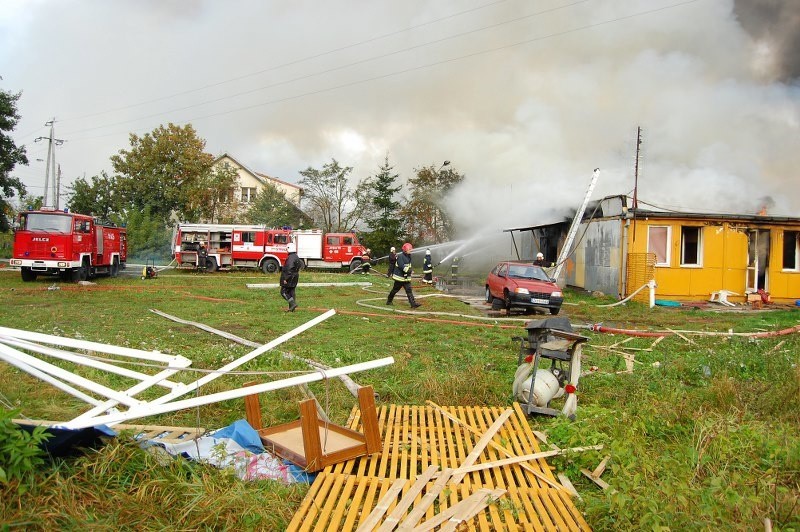 Pożar noclegowni w Choszcznie