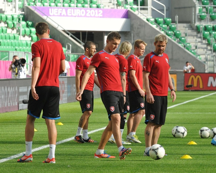 Trening reprezentacji Czech przed meczem z Polską