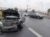 Groźny wypadek na „wiślance” w Mikołowie. Jeden z kierowców nie dostosował się do sygnalizacji świetlnej