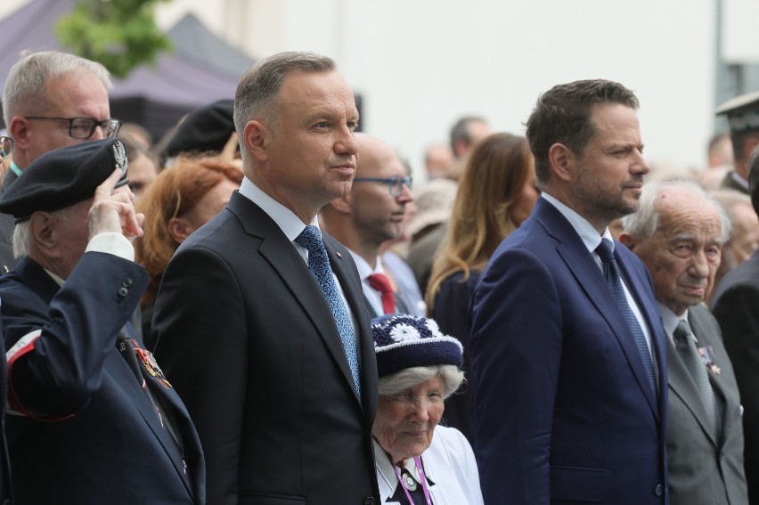 Obchody 79. rocznicy Powstania Warszawskiego. Prezydent Andrzej Duda spotkał się z powstańcami