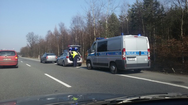 Wypadek na S1 w Mysłowicach