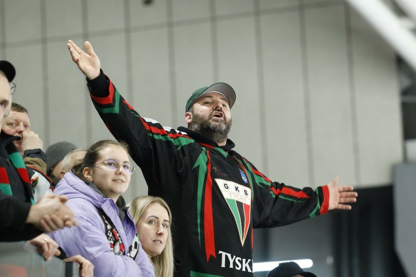 W meczu GKS Tychy - PZU Podhale Nowy Targ na trybunach...