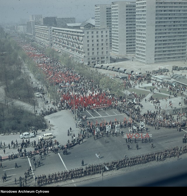 Pochód pierwszomajowy w Warszawie, 1969 rok