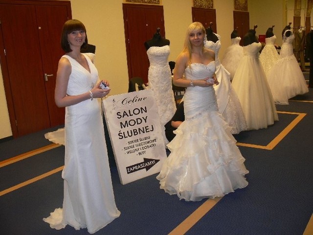 Piękne modelki i śliczne suknie ślubne z salonu Celine. 