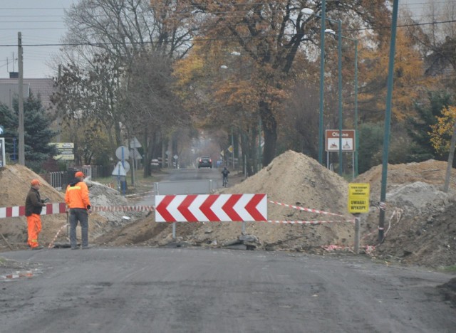 Remont ul. Opolskiej w Oleśnie.