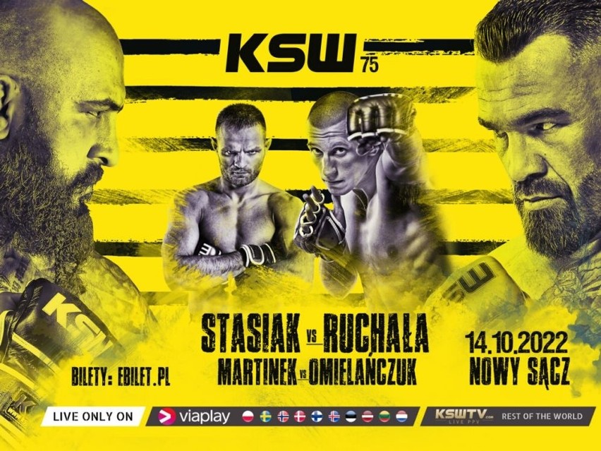 NOWY SĄCZ
Piątek - 14 października
Gala KSW 75