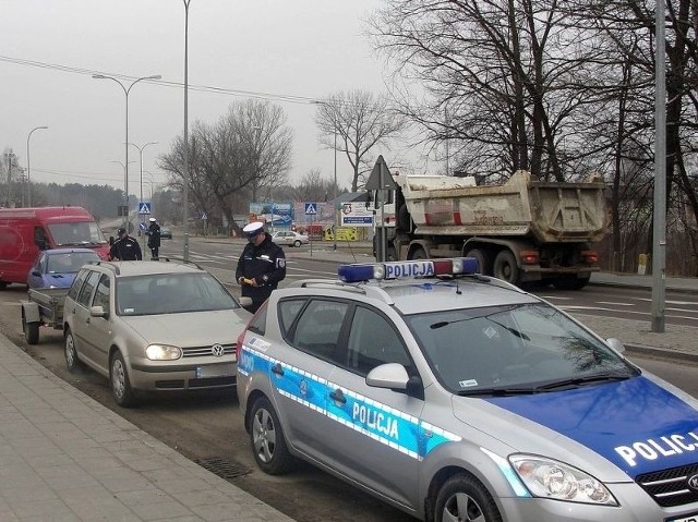 Policyjna akcja na ulicach Białegostoku.